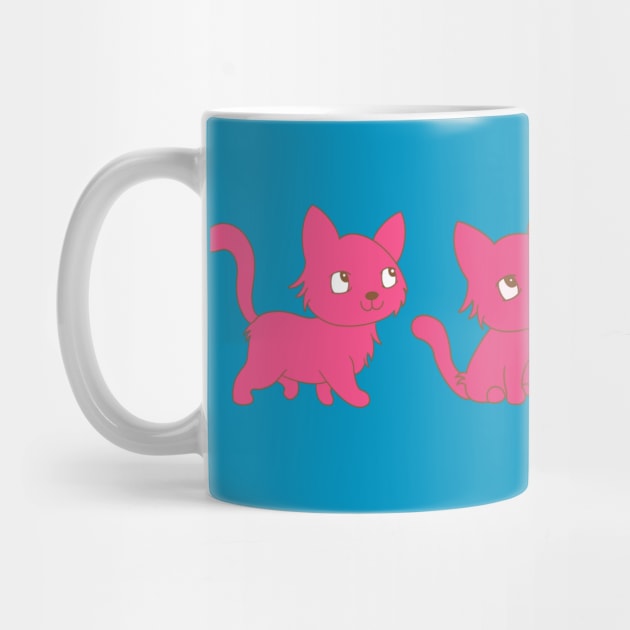 Pink thinking cat by EV Visuals